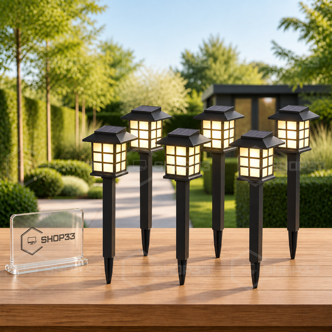 LED Solarne Baštenske Lampe 6 Komada