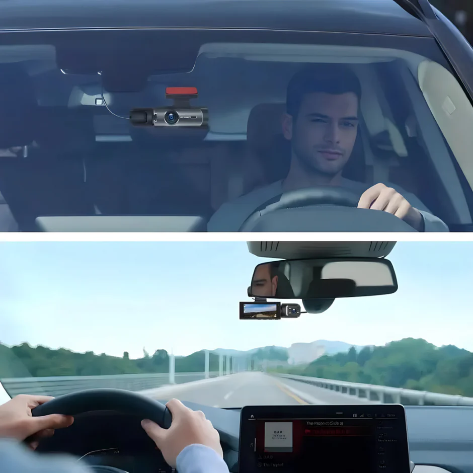 Auto kamera za snimanje vožnje napred i unutra - Image 3