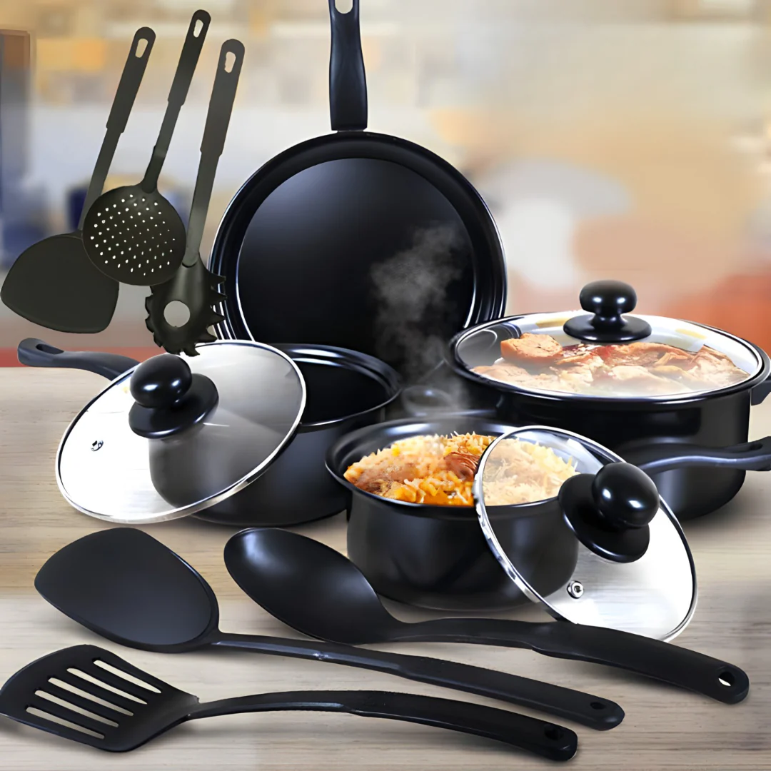 SET Kuhinjski Crni 13 Delova - Image 2
