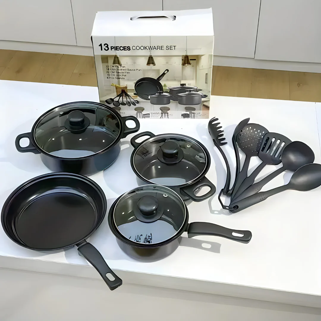 SET Kuhinjski Crni 13 Delova - Image 3