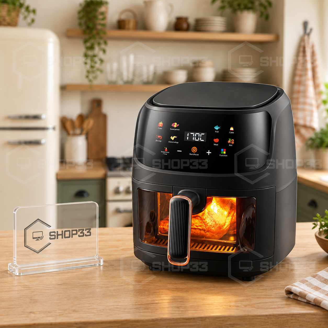 LCD Friteza na Topli Vazduh 8L