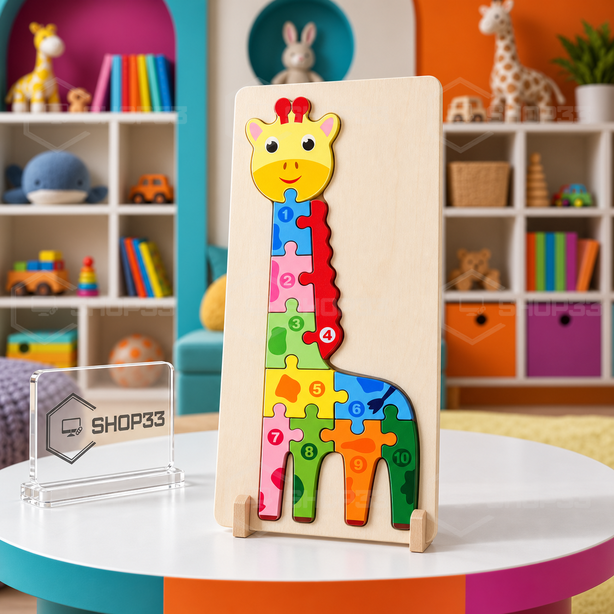MONTESSORI Drvena Slagalica sa Brojevima - Image 5