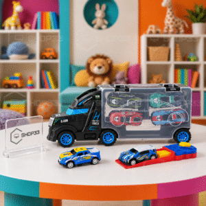 Kamion sa Prikolicom + 4 Metalna Automobila