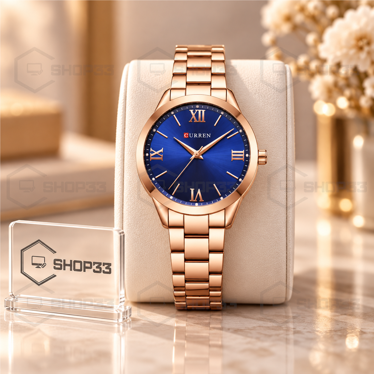 Curren 9007 Rose Gold Ženski Sat 33mm