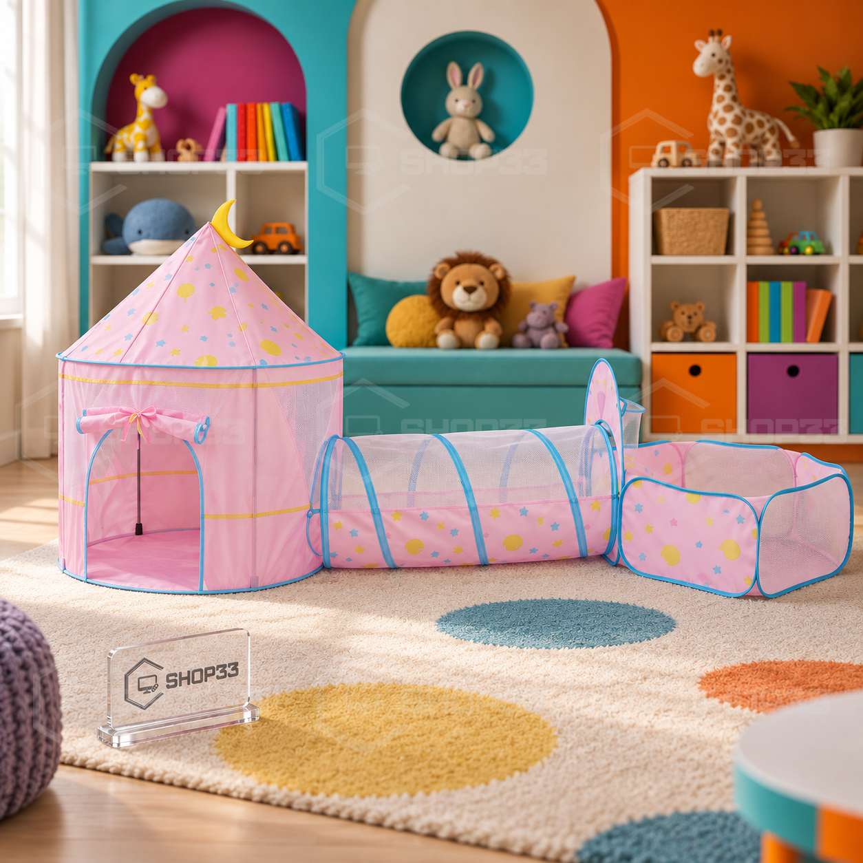 PRINCE&PRINCESS Castle Tent Dečiji Šator 140cm - Image 5