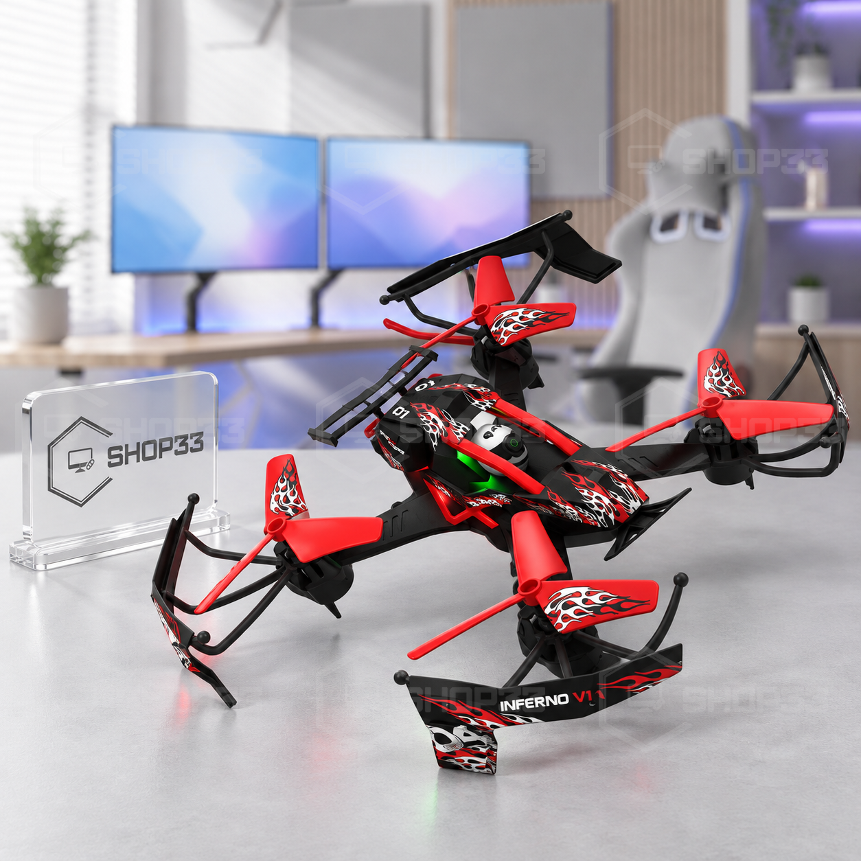 DRSNE RC Dron na Daljinski LED - Image 5