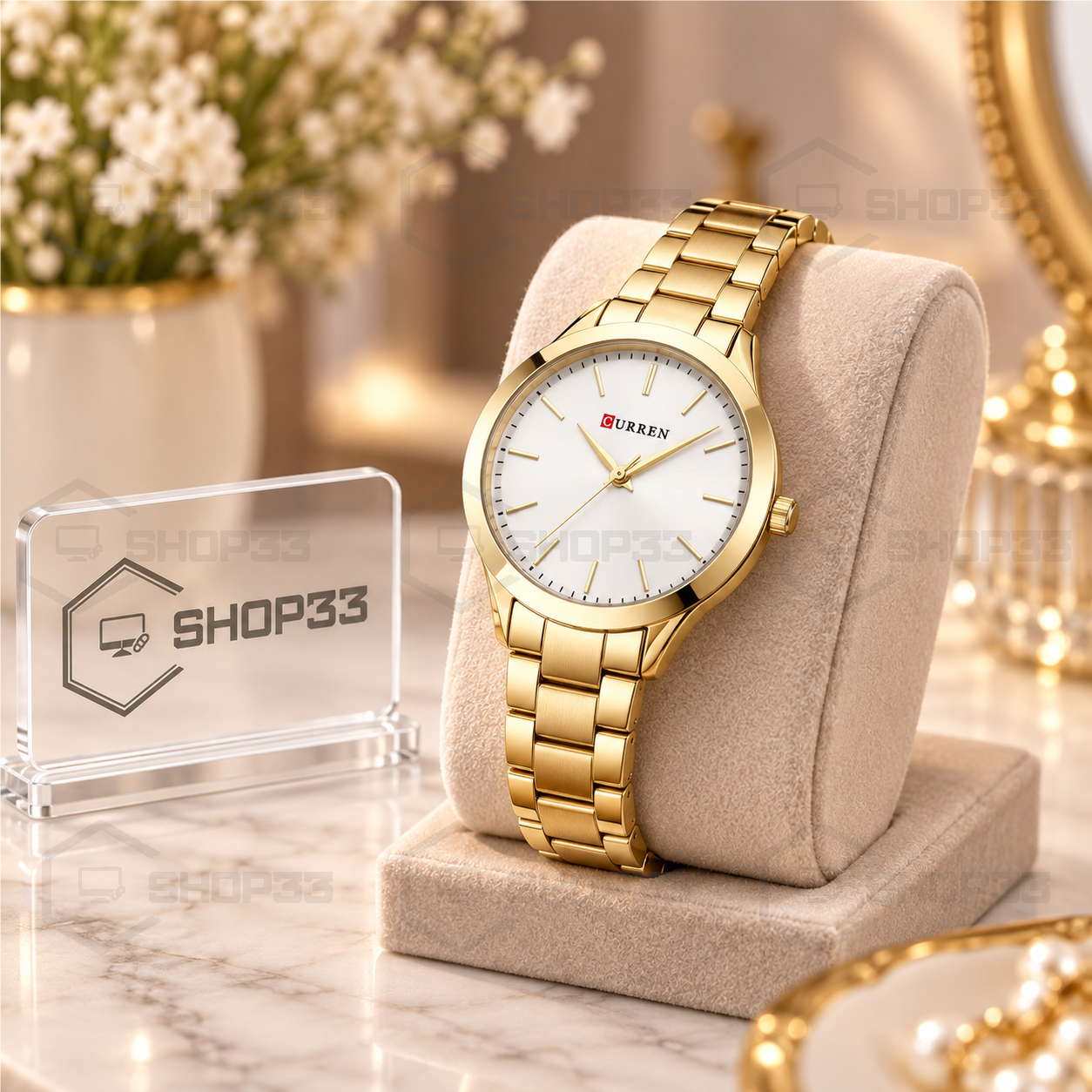 Curren 9007 Gold Ženski Sat 33mm - Image 3
