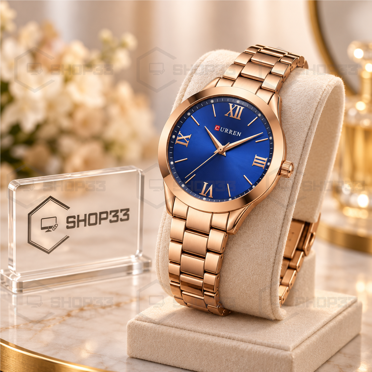 Curren 9007 Rose Gold Ženski Sat 33mm - Image 3