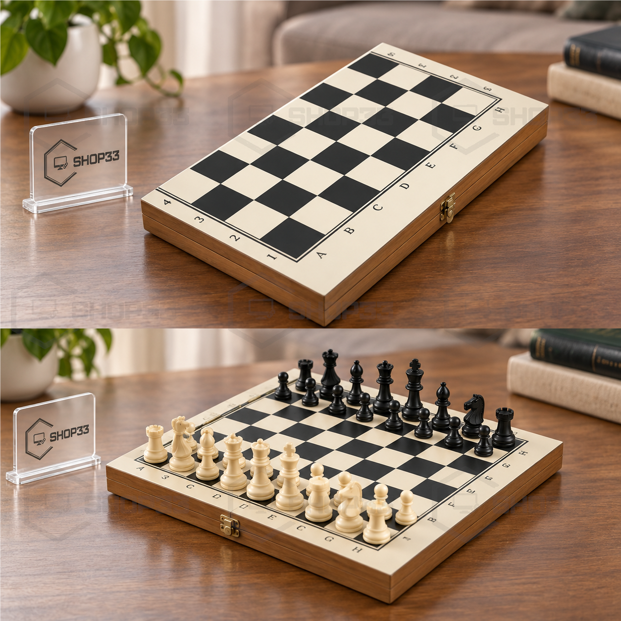 Drvena Šahovska Tabla sa Futrolom - Image 3