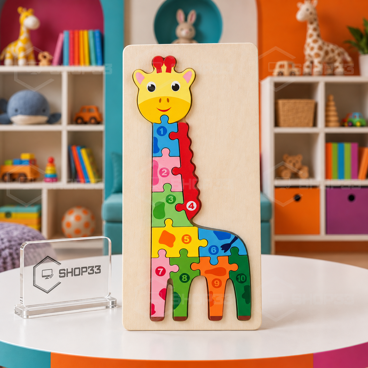 MONTESSORI Drvena Slagalica sa Brojevima