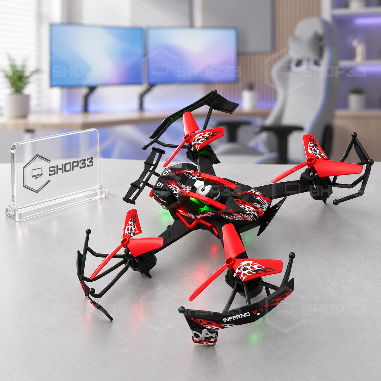 DRSNE RC Dron na Daljinski LED - Image 3