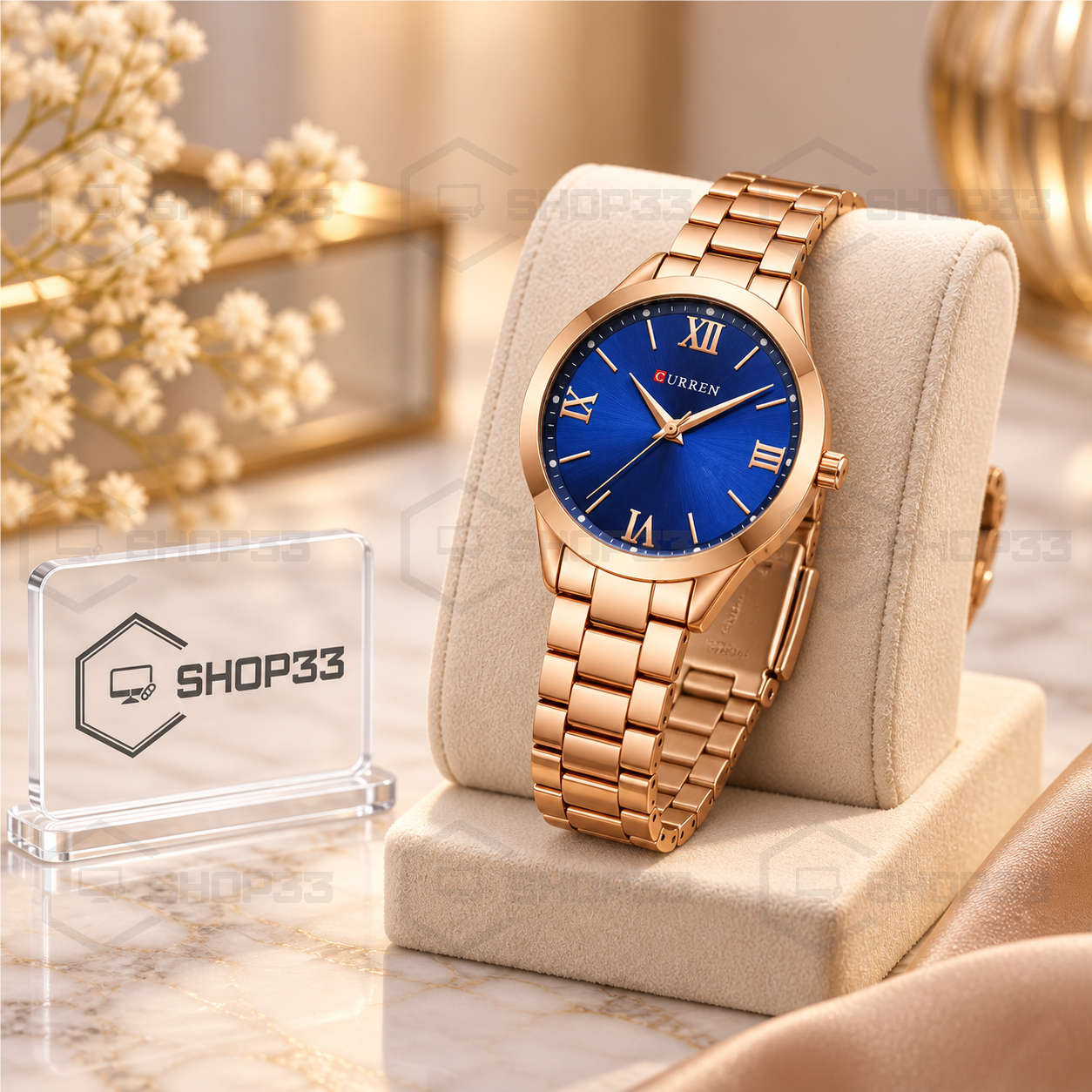 Curren 9007 Rose Gold Ženski Sat 33mm - Image 4