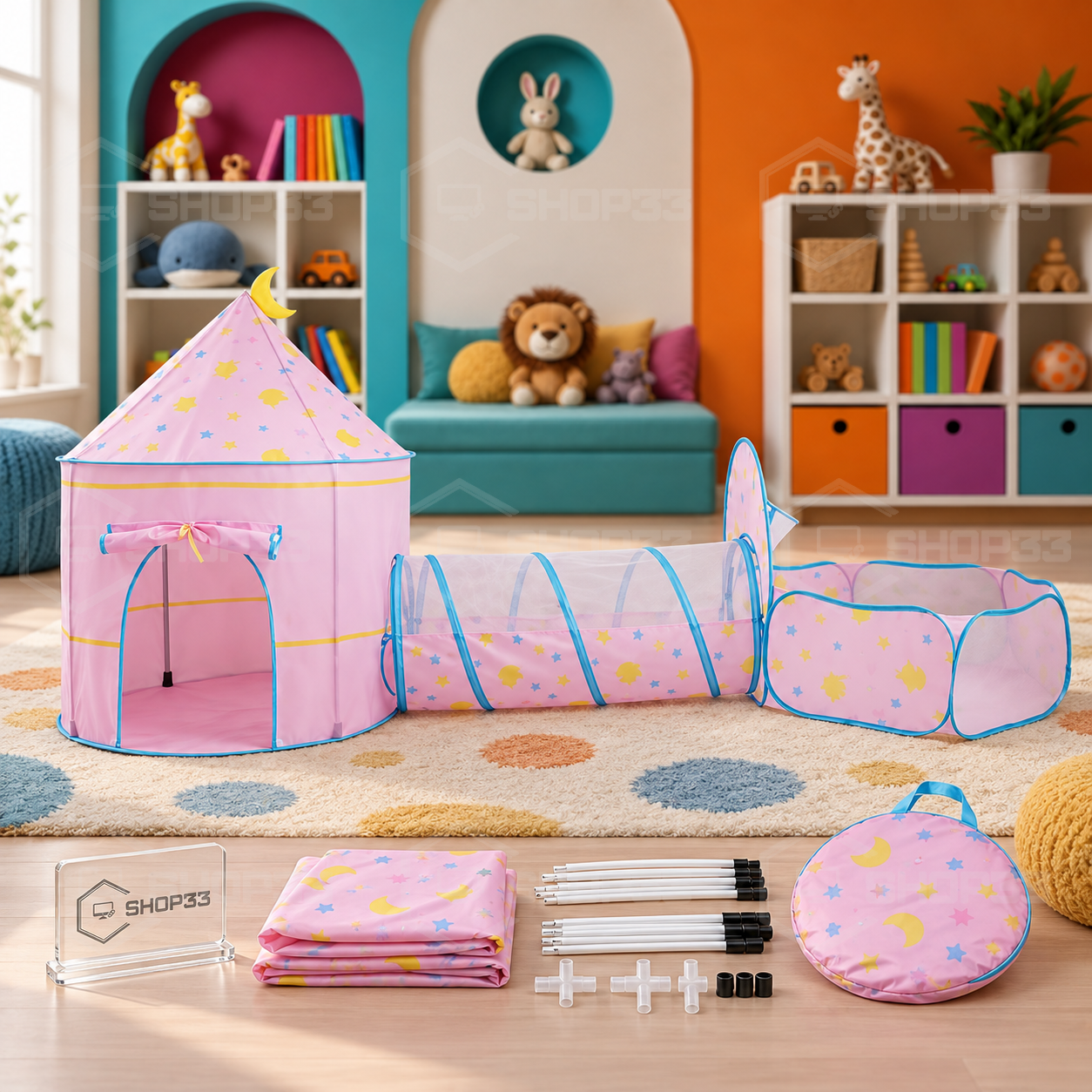 PRINCE&PRINCESS Castle Tent Dečiji Šator 140cm - Image 4