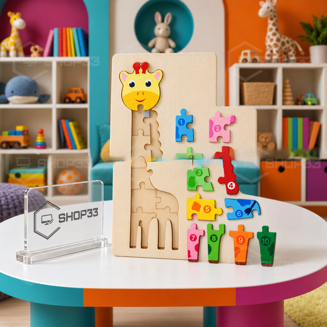 MONTESSORI Drvena Slagalica sa Brojevima - Image 4