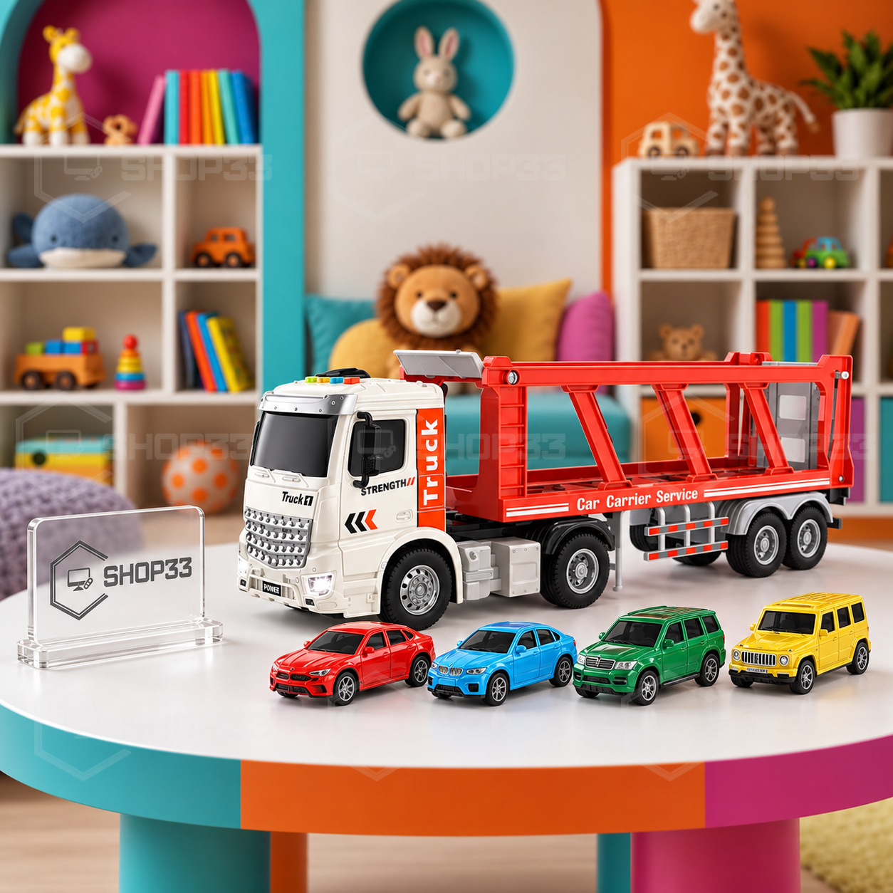 Igračka Kamion sa 4 Automobila 1:24 - Image 5