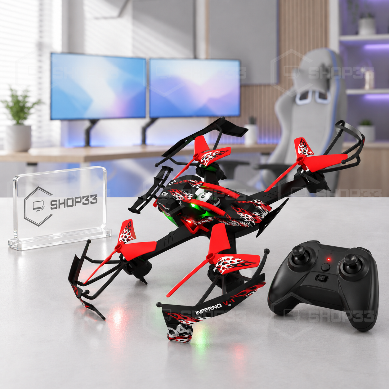 DRSNE RC Dron na Daljinski LED - Image 4