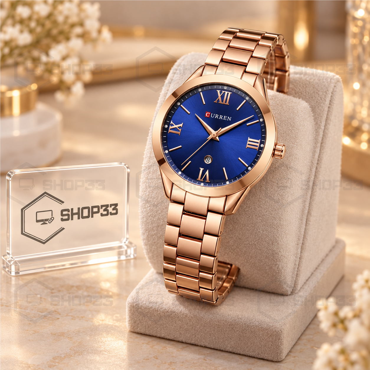 Curren 9007 Rose Gold Ženski Sat 33mm - Image 5