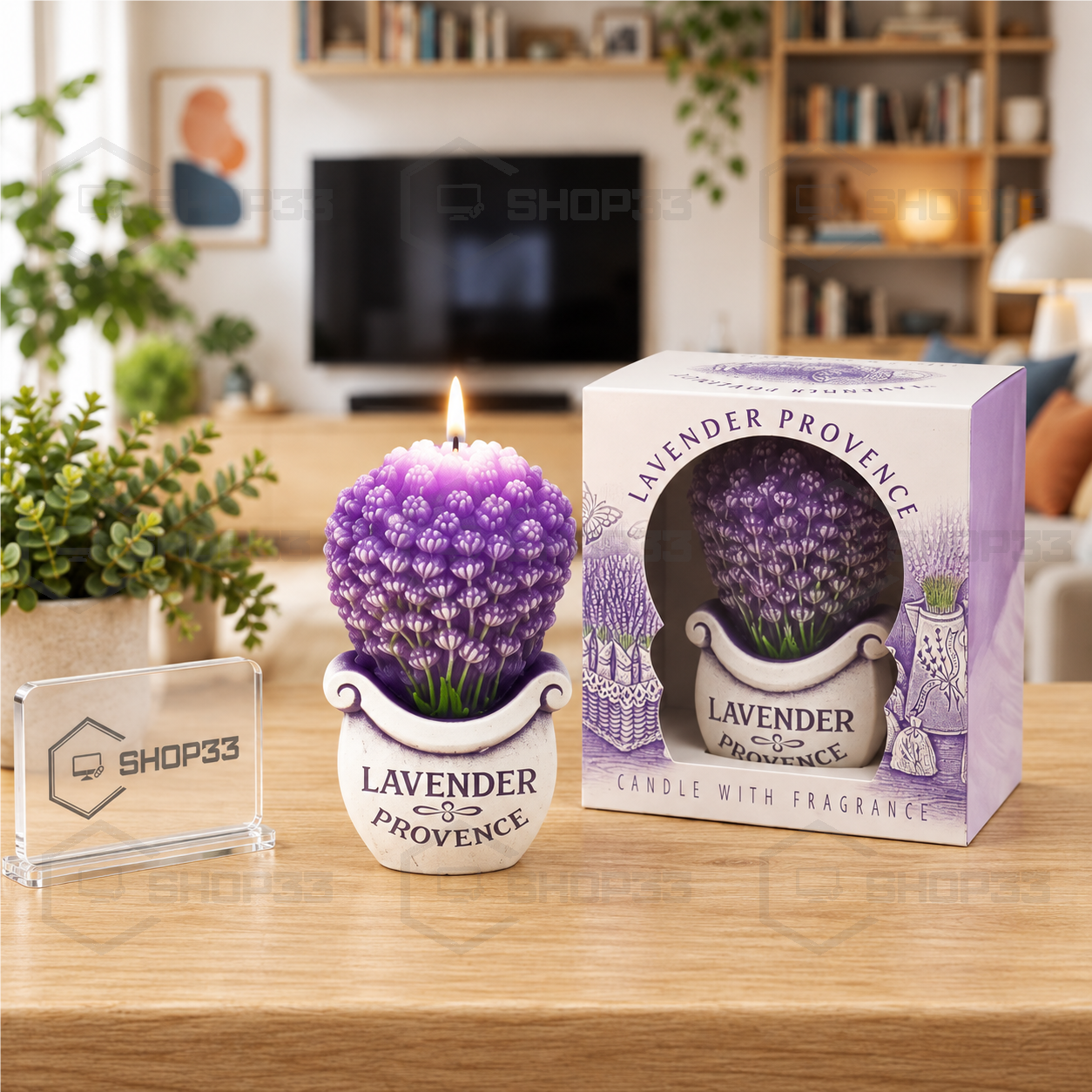 BARTEK CANDLES Lavender Bouquet Mirisna Sveća 14cm - Image 4