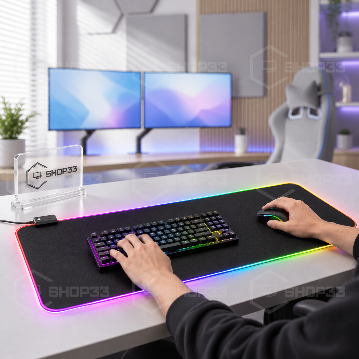 YELANDAR XL Gaming Podloga za Miš RGB - Image 2