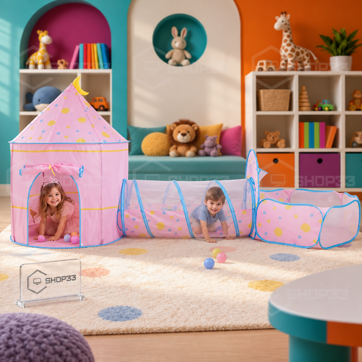 PRINCE&PRINCESS Castle Tent Dečiji Šator 140cm - Image 2