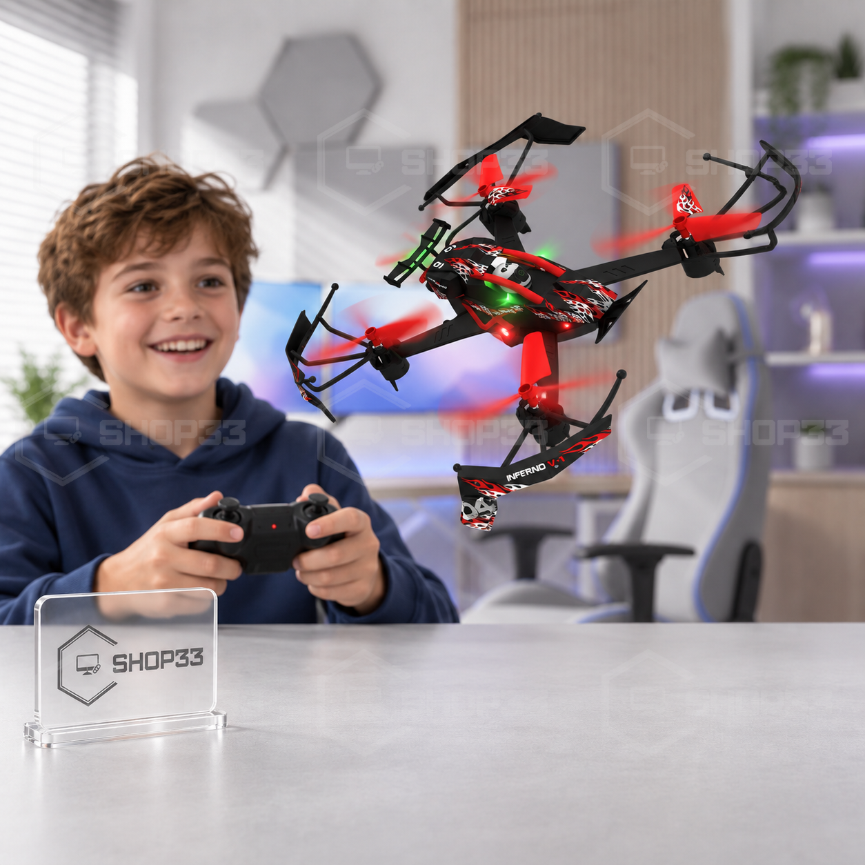 DRSNE RC Dron na Daljinski LED - Image 2