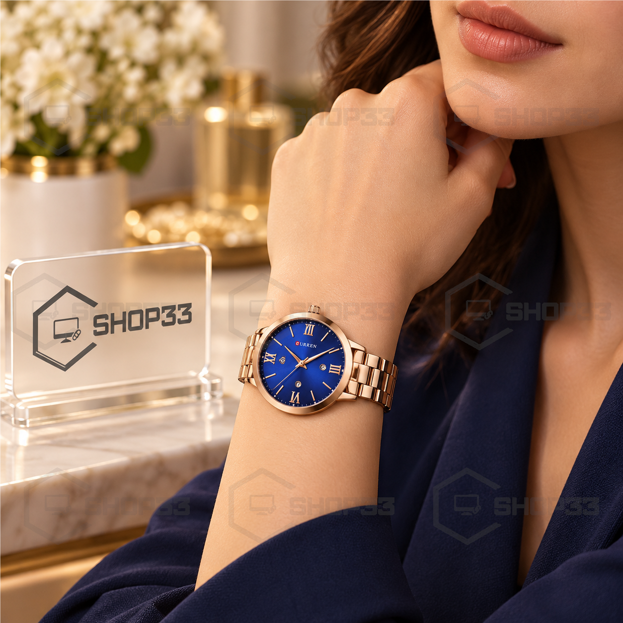 Curren 9007 Rose Gold Ženski Sat 33mm - Image 2