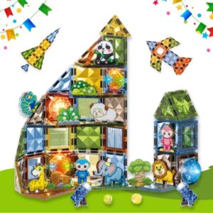Svetleće Magnetne Kocke – Animal Paradise