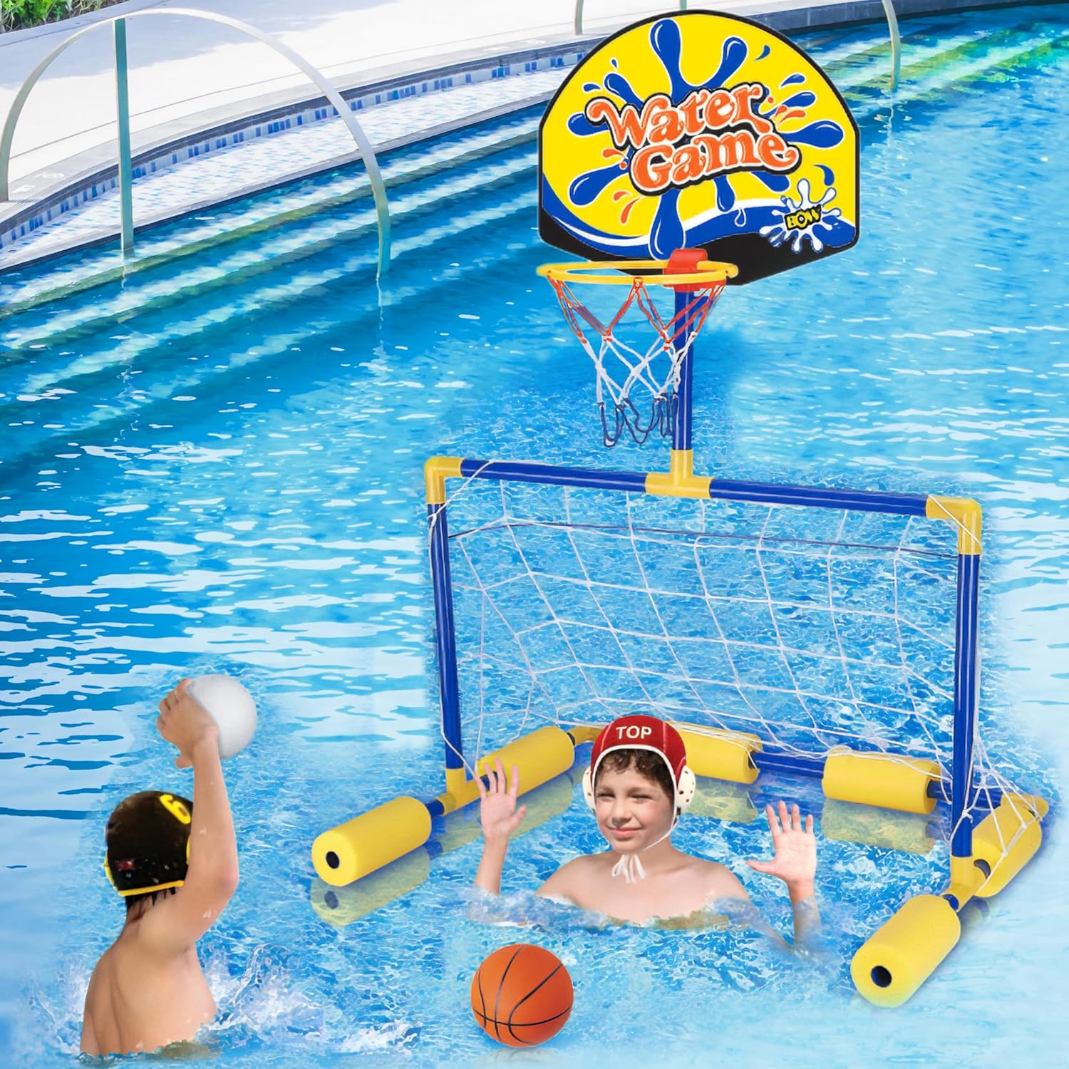 LEAN TOYS 2u1 Vodeni Koš i Gol - Image 2