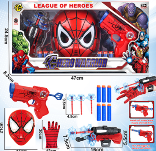 SPIDER MAN Dečiji Set Rukavica I Pištolj