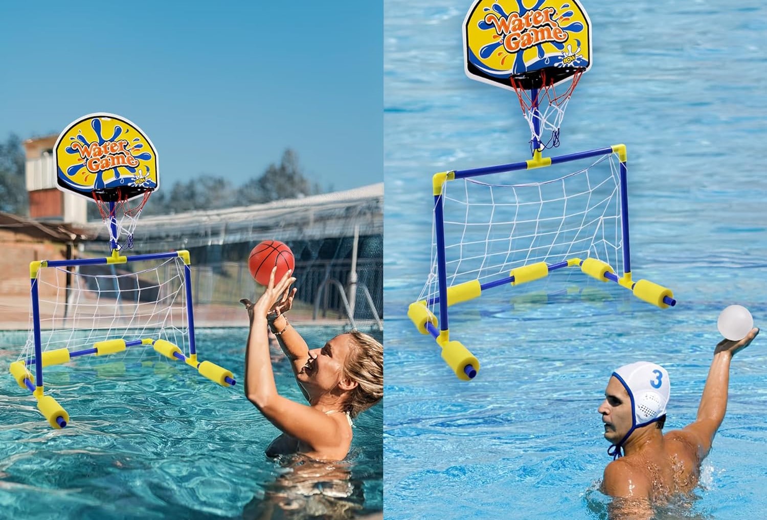 LEAN TOYS 2u1 Vodeni Koš i Gol - Image 3