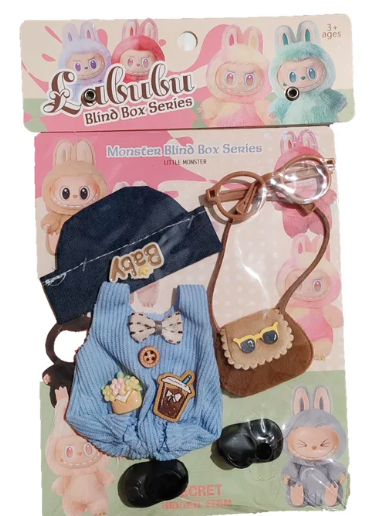 LABUBU Set Odeće i Aksesoara Za Lutku 17cm - Image 3