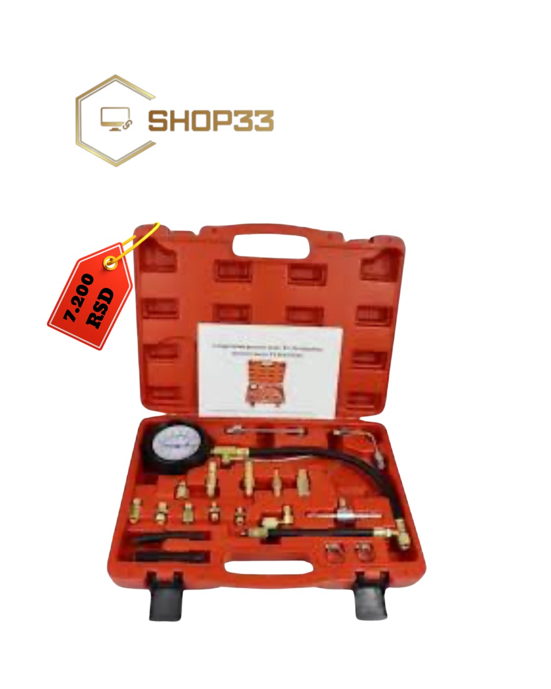SET za Merenje Pritiska Pumpe Goriva 7bar