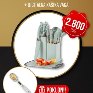 Kuhinjski set 18 u 1 + poklon digitalna kašika vaga