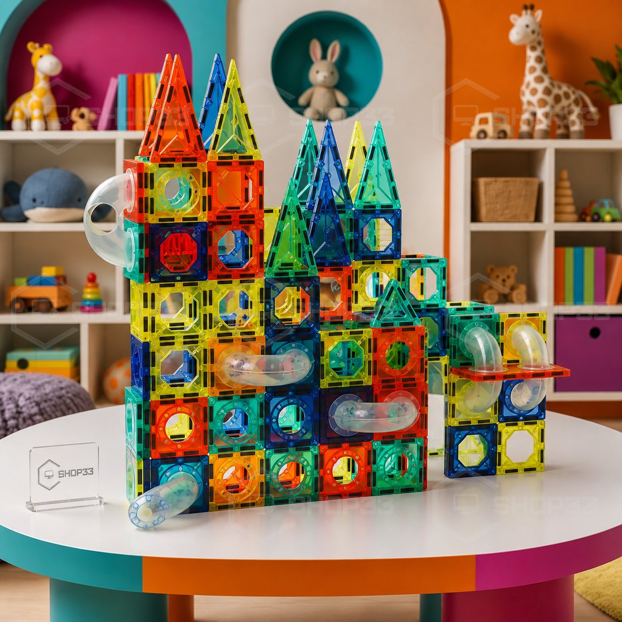 MAGNETIC BUILDING Svetleći Magnetni Set 96 Delova