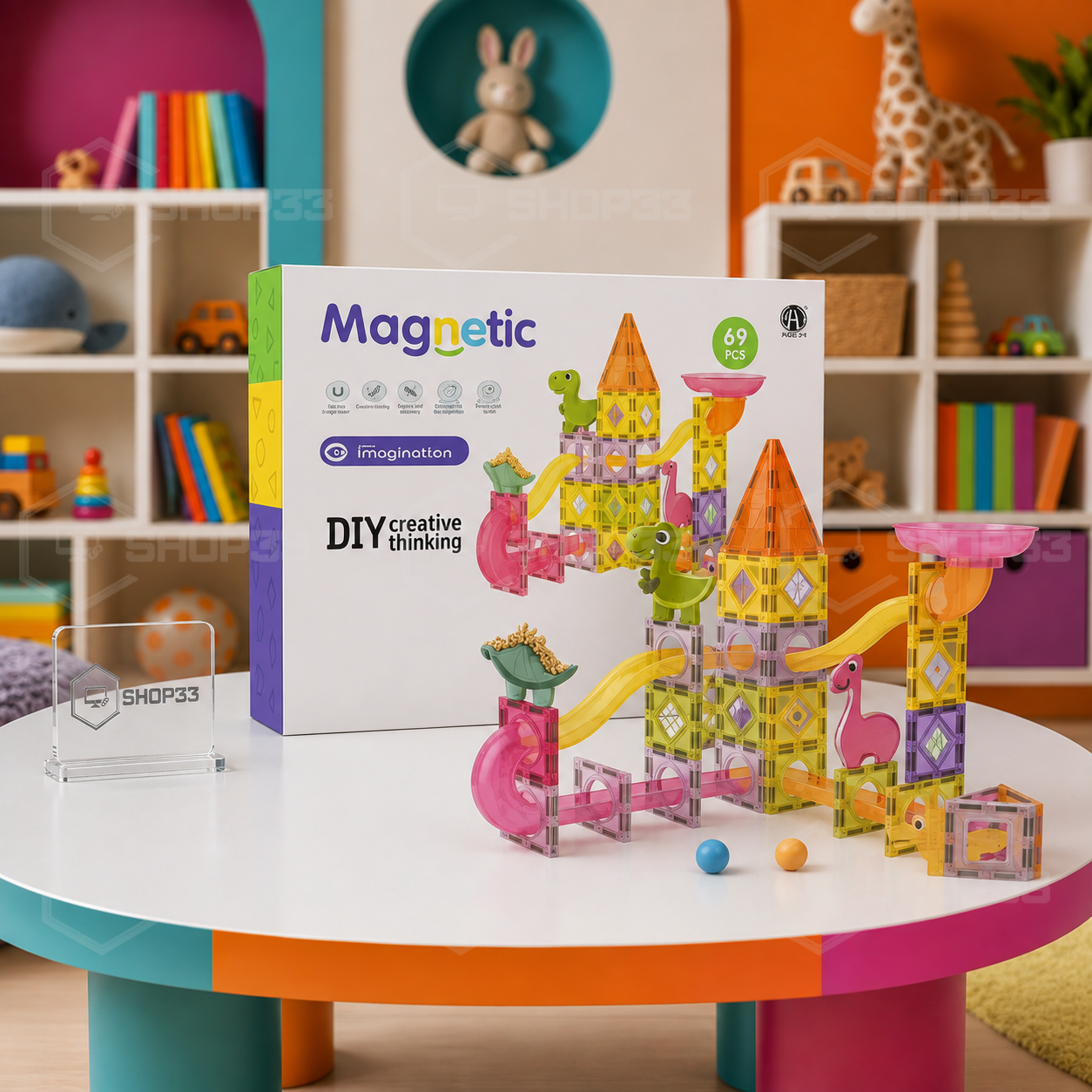 DIY Magnetne Kocke 69 Delova - Image 5