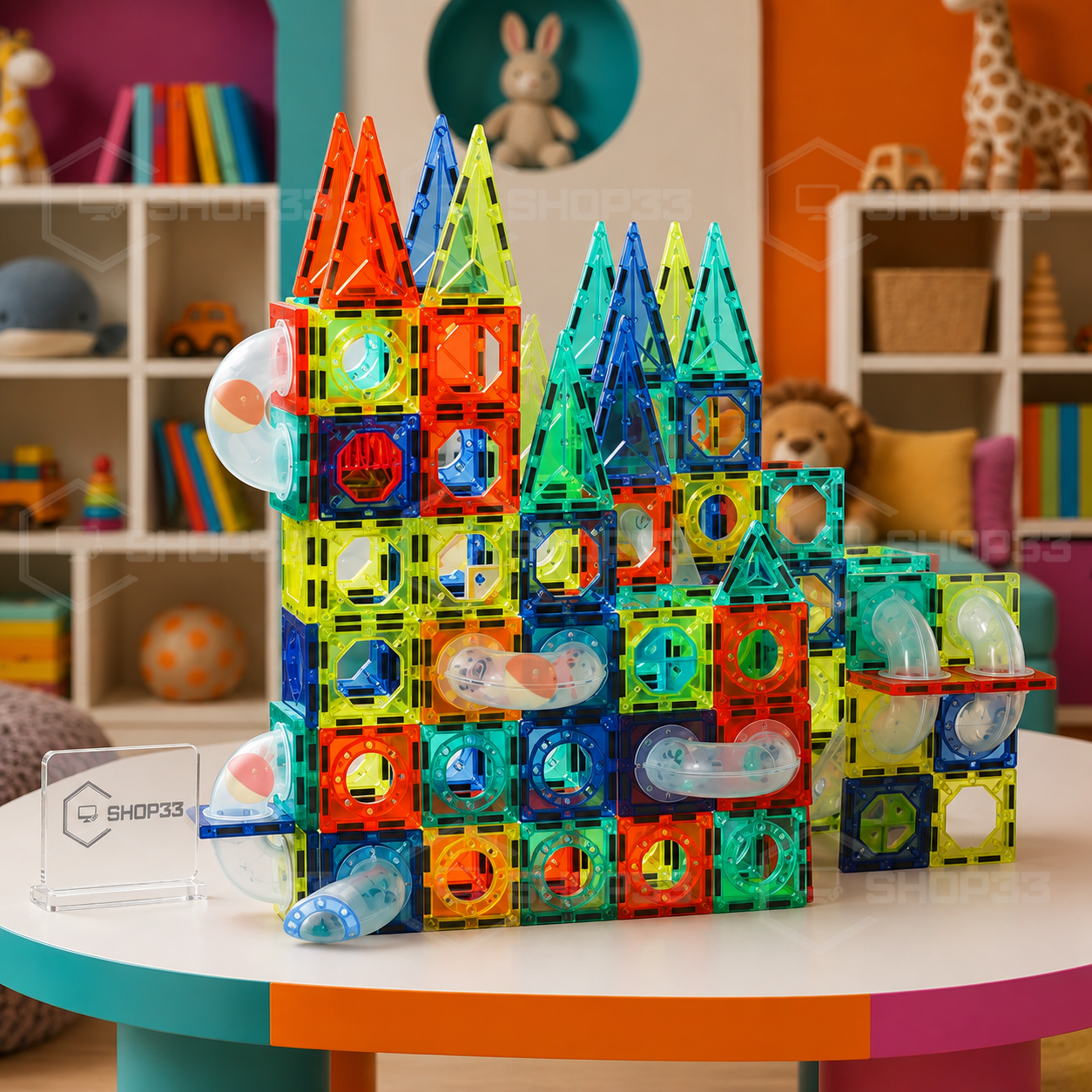 MAGNETIC BUILDING Svetleći Magnetni Set 96 Delova - Image 3