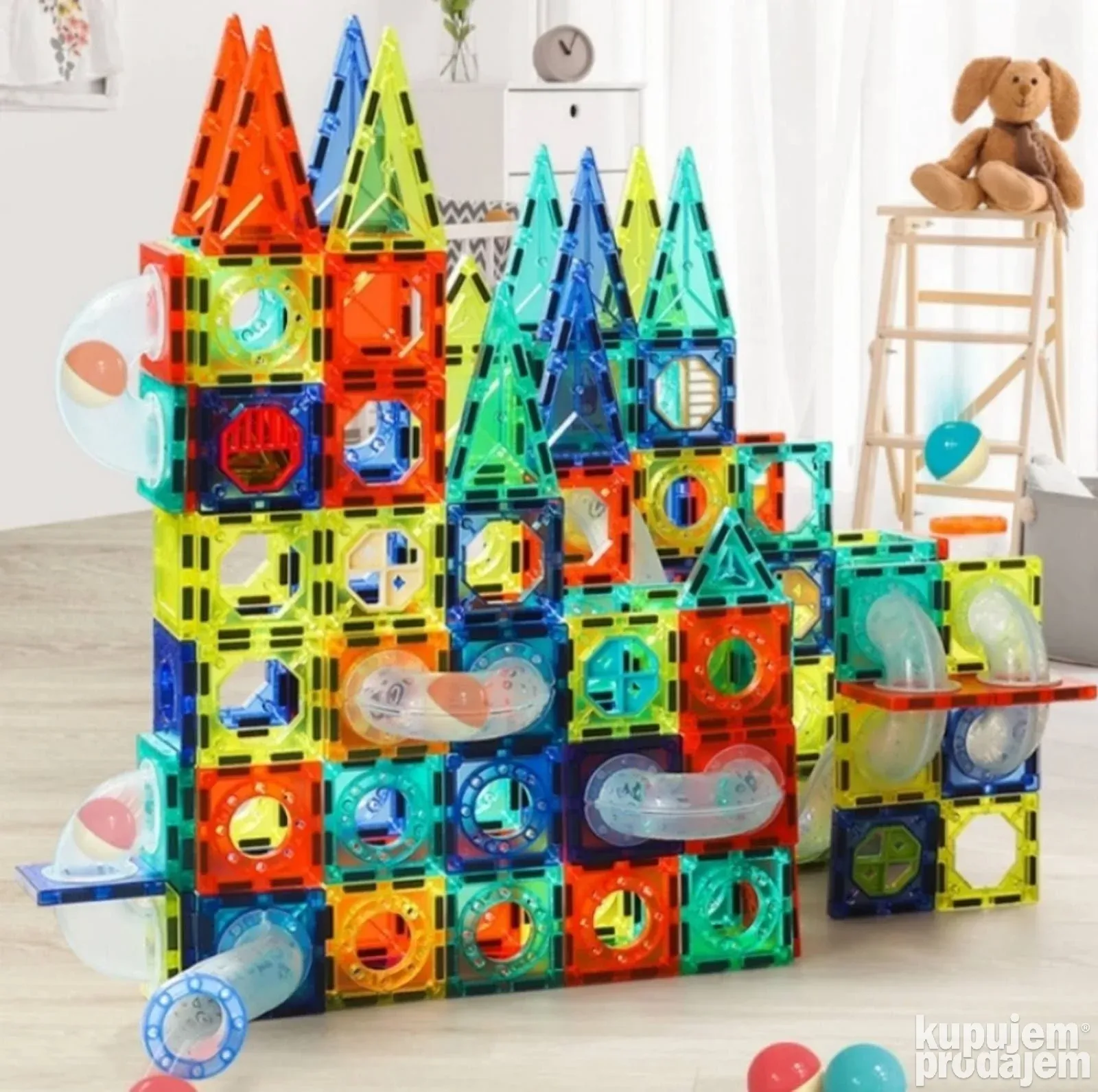 Svetleći Magnetni Set – 96 Delova