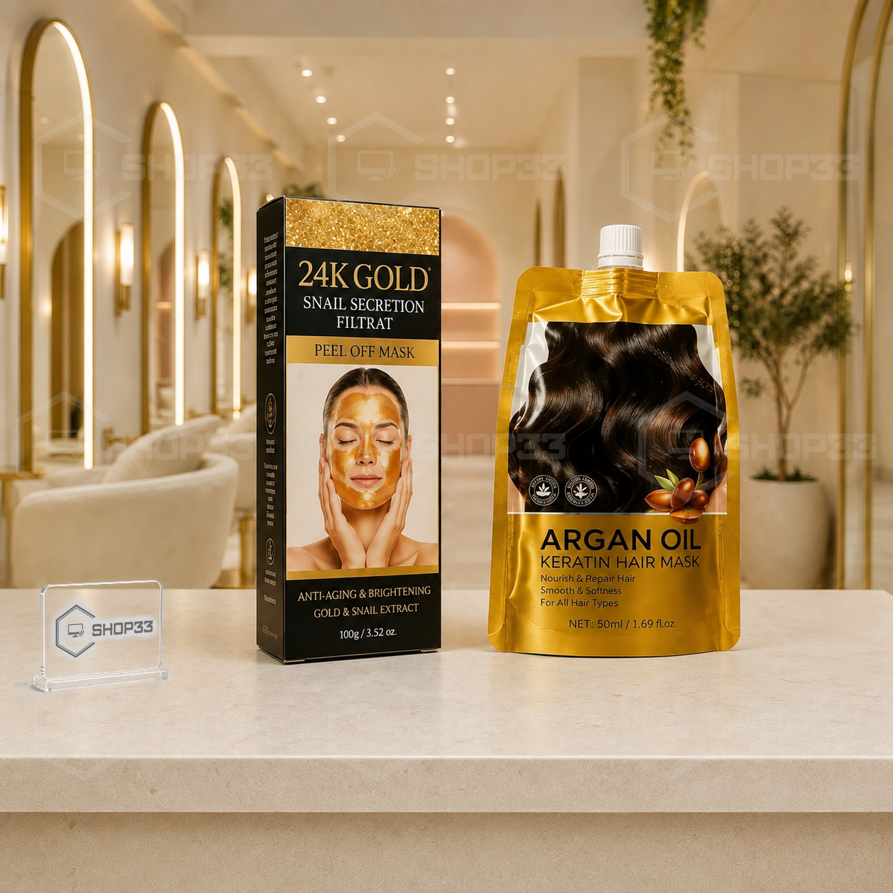 24K Gold Beauty Set za Kosu i Lice