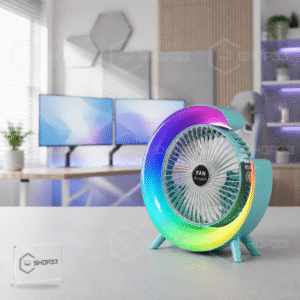 01 RGB Stoni Ventilator sa LED Osvetljenjem