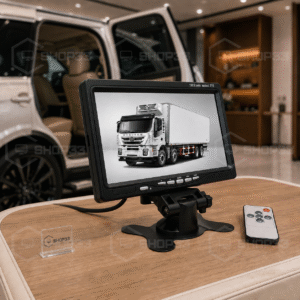 01 Glavna – prednji levi trocetvrtinski LCD Monitor za Parkiranje 7in 12V + Daljinski