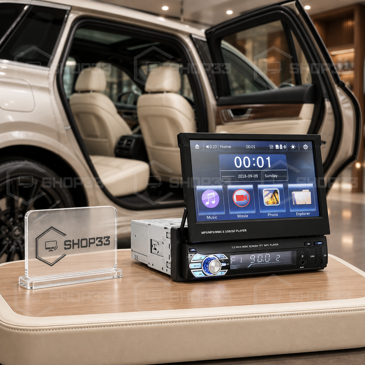 LCD Auto Multimedija na Izvlačenje 7 inča - Image 3
