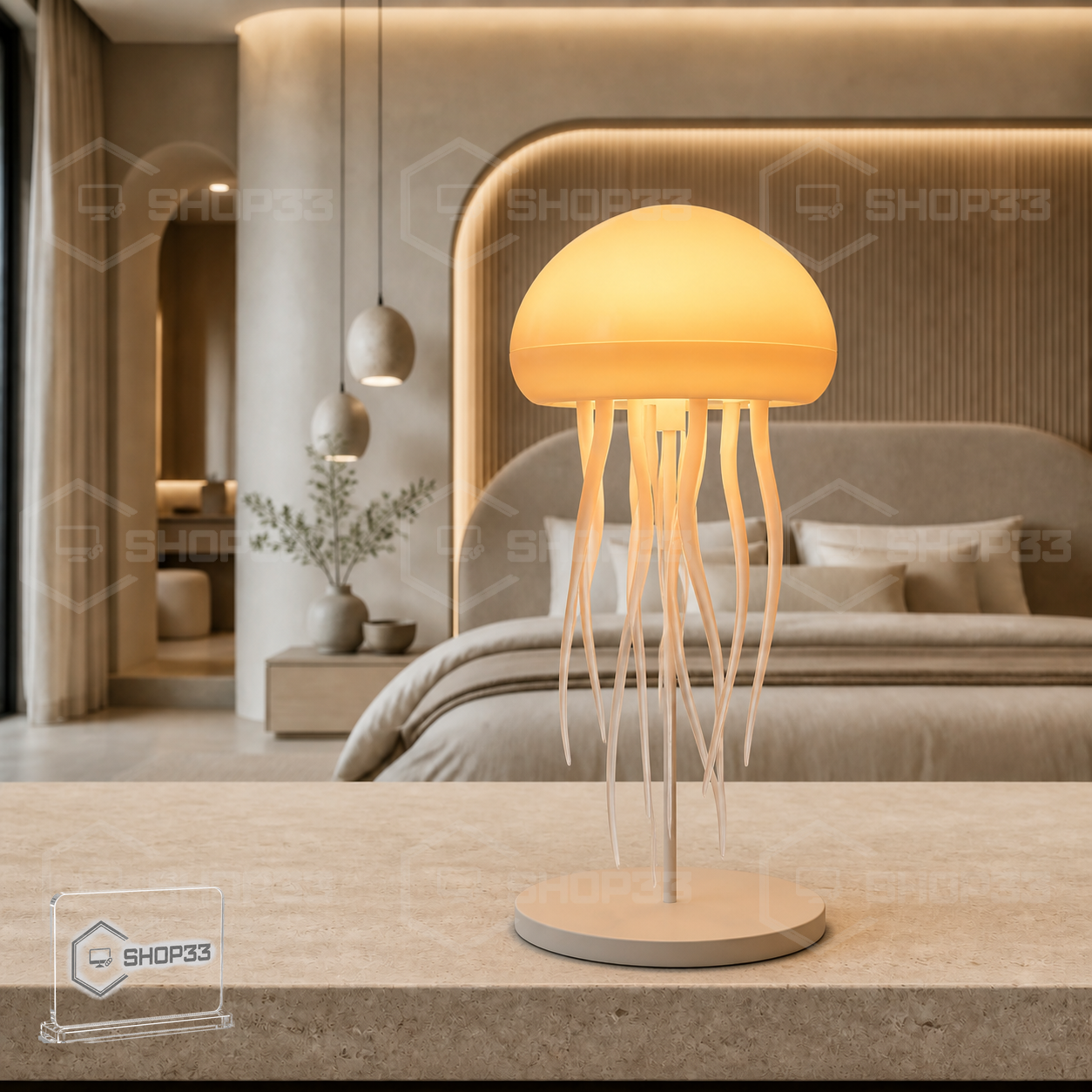 Meduza Lampa sa LED Osvetljenjem