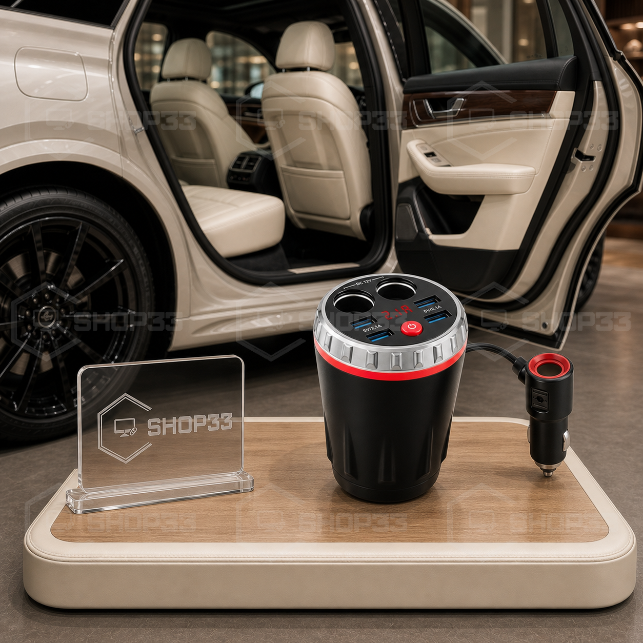 5u1 FM Transmiter za Auto 4 USB + 2 Utičnice - Image 4