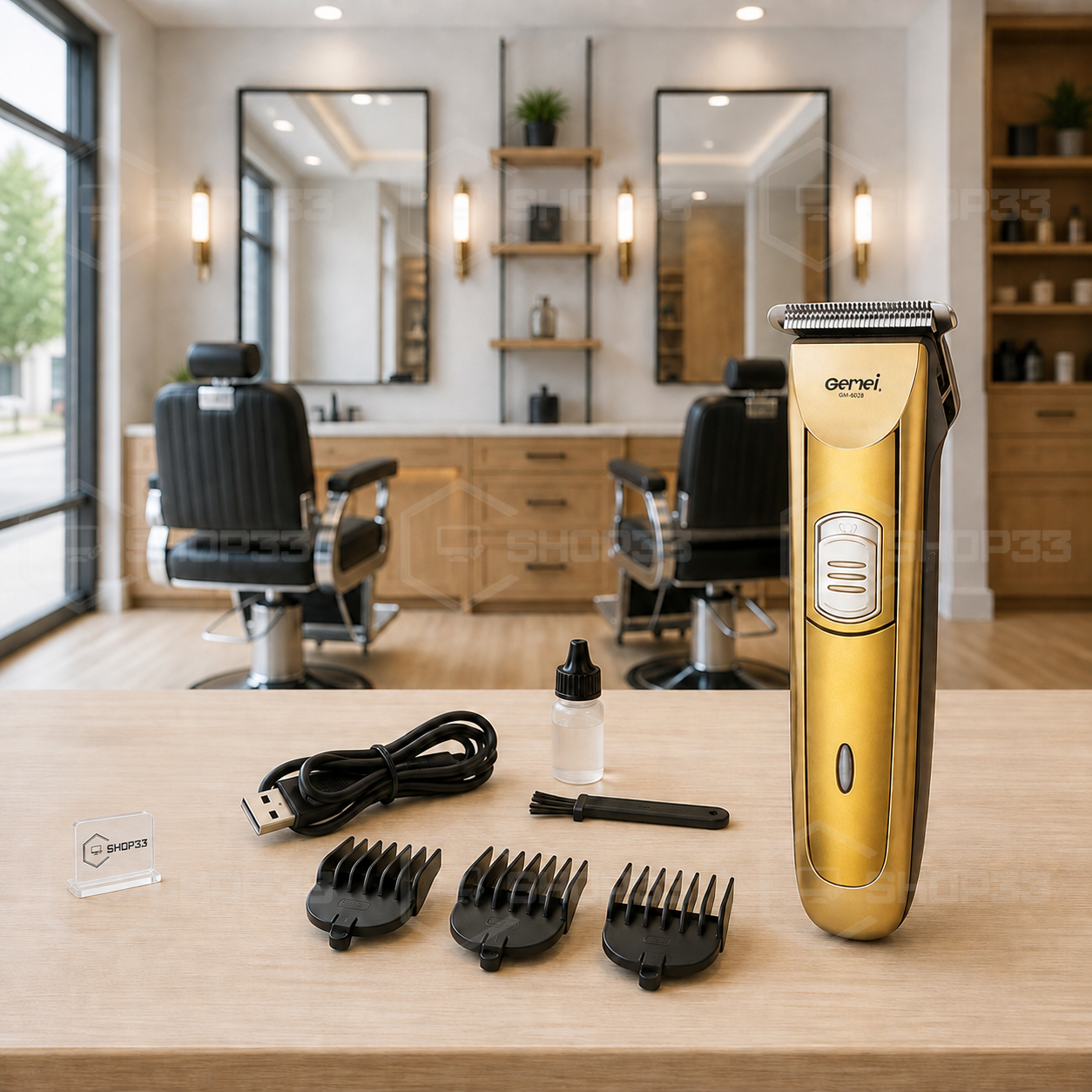 Gemei GM-6028 Bežični Trimer za Kosu i Bradu - Image 3