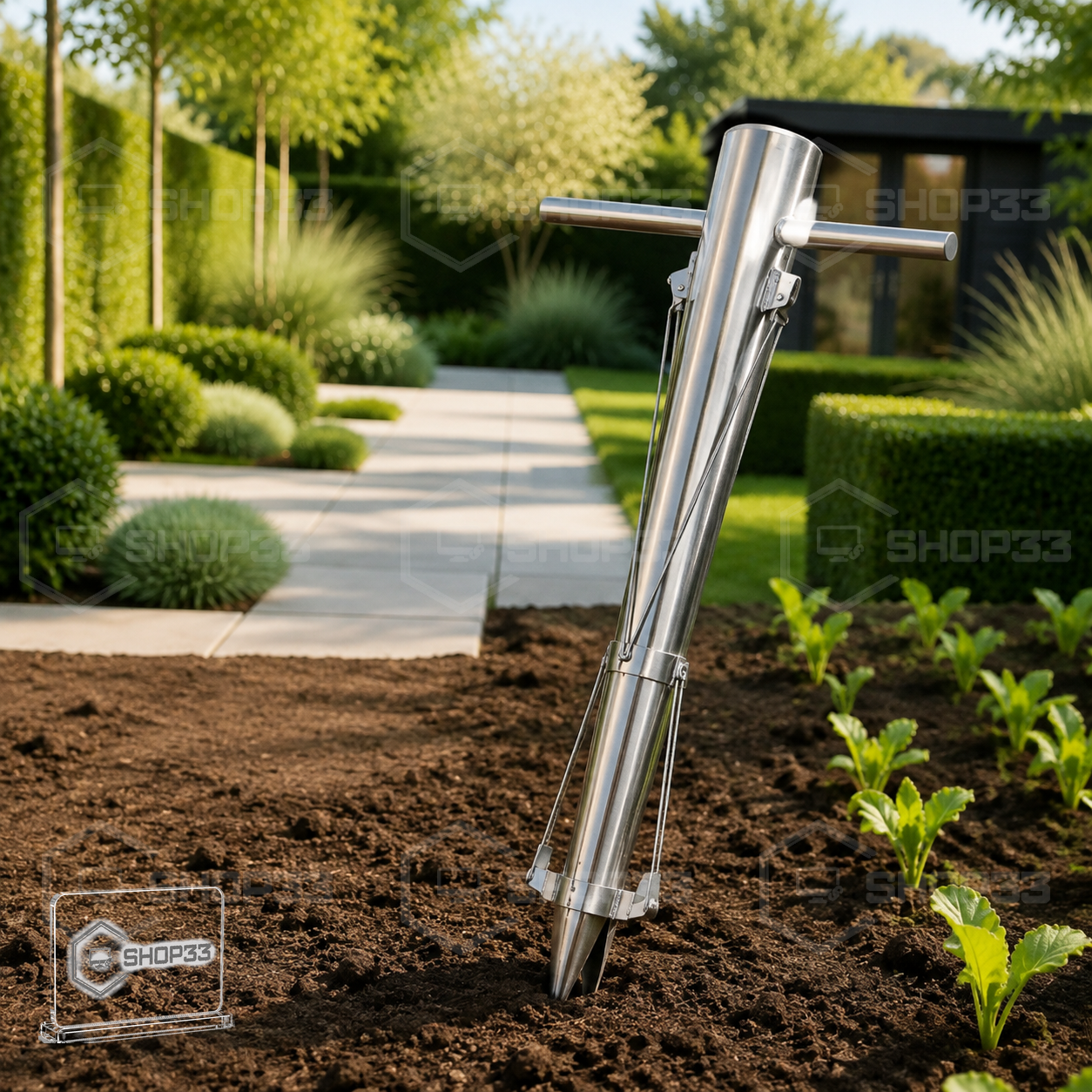 Ručna Sadilica za Baštu Metalna 80cm - Image 3