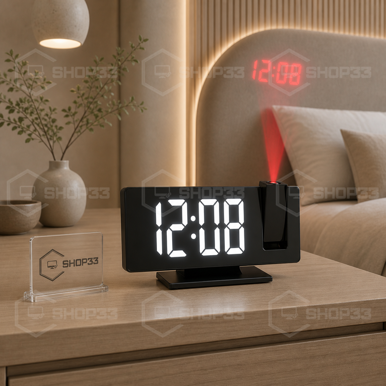 LCD Digitalni Sat sa Projektorom i Budilnikom - Image 3