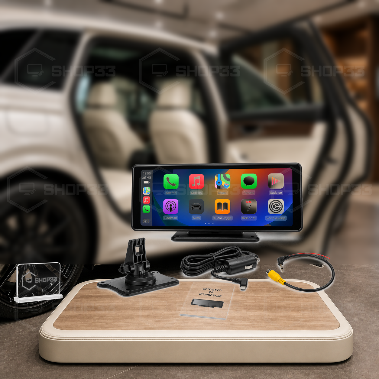 LCD Auto Ekran 10,26 inča + Nosač - Image 3