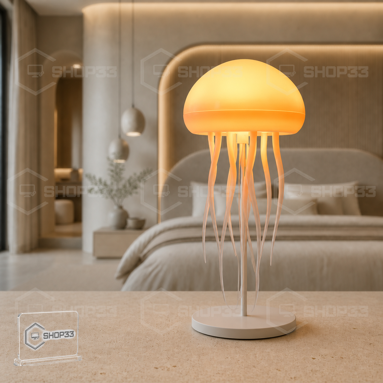 Meduza Lampa sa LED Osvetljenjem - Image 4