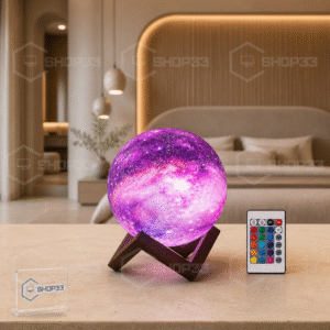 04 RGB 3D Lampa Mesec na Dodir