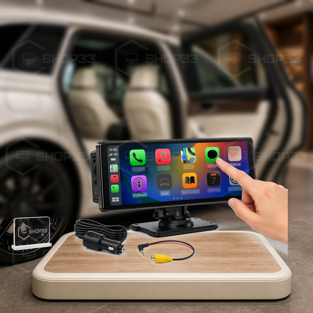LCD Auto Ekran 10,26 inča + Nosač - Image 2